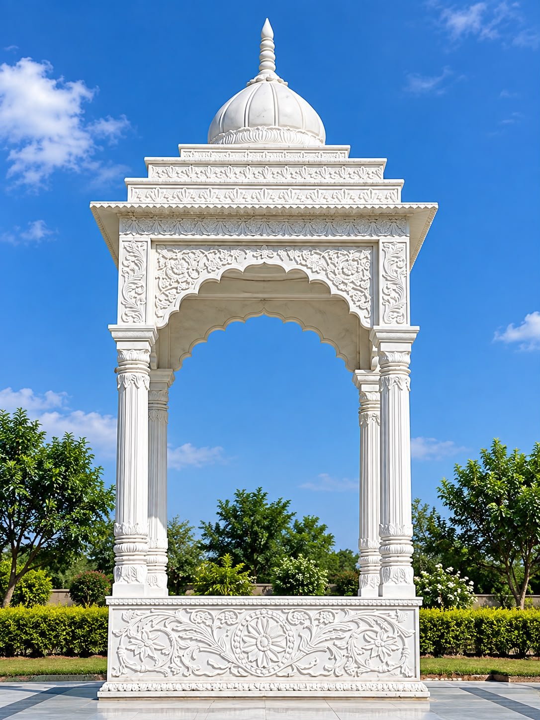 Marble temple details